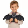 LEAN TOYS Peluche pipistrello con ali pieghevoli grigio 57 cm