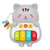 LEAN TOYS Giocattolo musicale pianoforte gatto educativo per bambini piccoli melodie e suoni