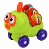LEAN TOYS Giocattolo sensoriale auto ape interattivo per bambini piccoli verde