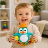 LEAN TOYS Giocattolo interattivo pinguino pianoforte tamburo perline palla sonaglio