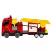 LEAN TOYS Camion dei pompieri motorizzato con pompiere set mattoncini