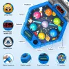 LEAN TOYS Gioco arcade Whack-A-Mole creature per 3 giocatori, 3 modalità, martelli luminosi