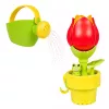 LEAN TOYS Giocattolo da bagno vaso di tulipani annaffiatoio fontana d'acqua