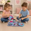 LEAN TOYS Servizio da tè con pappagalli, metallo, motivo esotico, 12 pz.