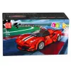 LEAN TOYS Mattoncini costruzione auto sportiva auto da corsa vetrina rossa 364 pezzi