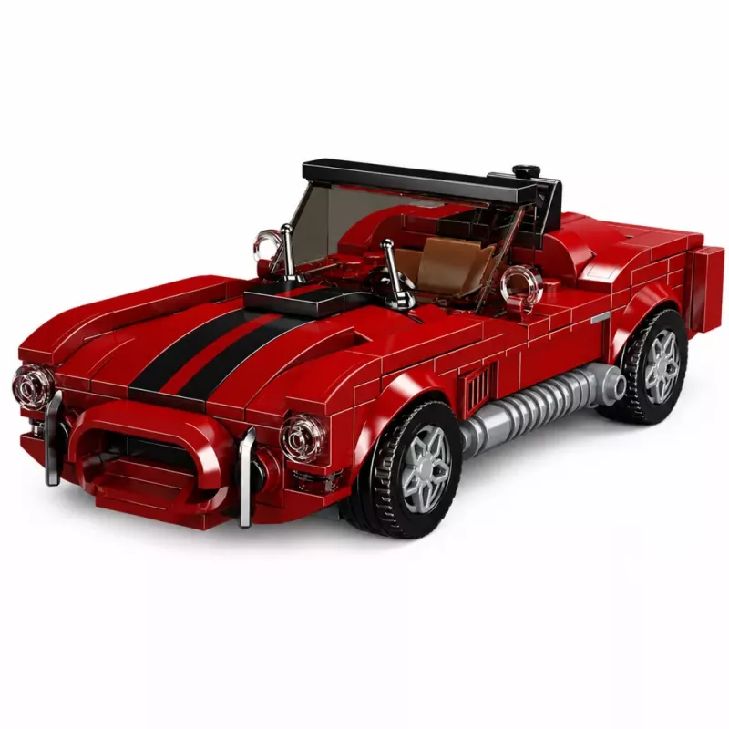LEAN TOYS Mattoncini auto classica S.Cobra rossa vetrina 391 pz.