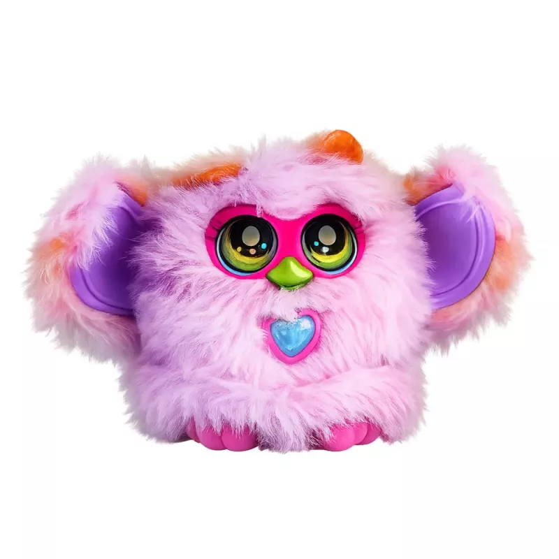 LEAN TOYS Genie Pets creatura interattiva con luci e suoni ciondolo viola