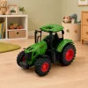 LEAN TOYS Trattore agricolo ruote in gomma verde 1:24