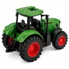 LEAN TOYS Trattore agricolo ruote in gomma verde 1:24