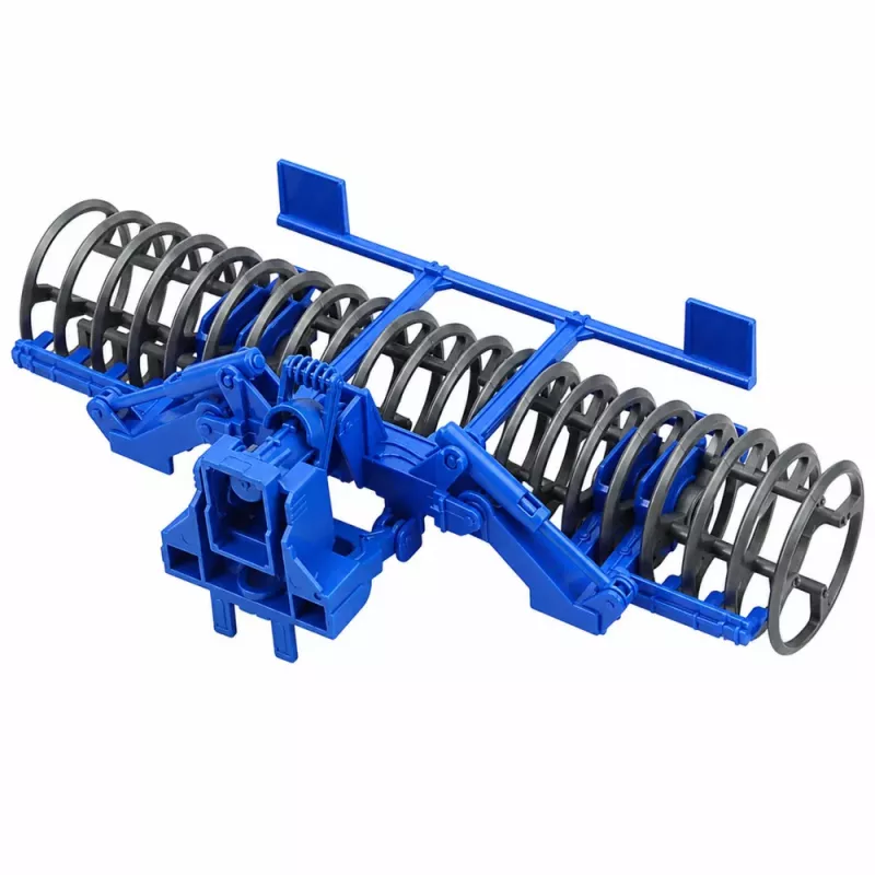LEAN TOYS Trattore agricolo con rullo verde 1:24