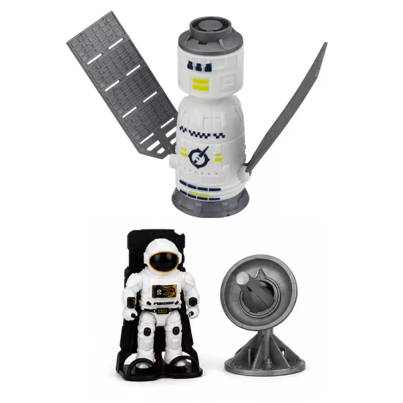 LEAN TOYS Set space shuttle razzo veicolo di ricerca cosmonauta satellite