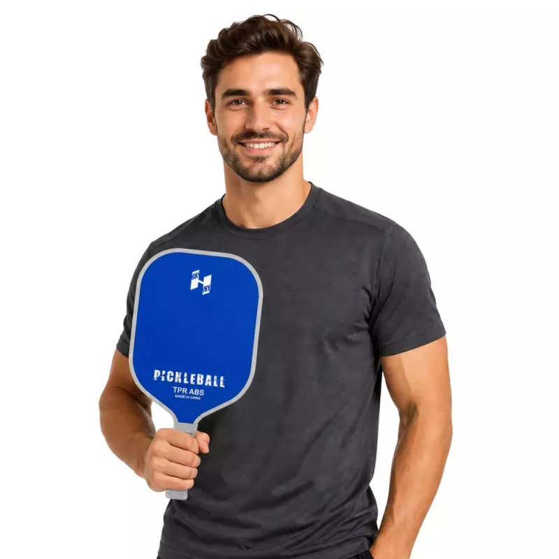 LEAN TOYS Set Racchette Tennis Badminton Pickleball Rosa e Blu