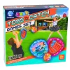 LEAN TOYS Gioco Arcade di Lancio, Presa, Racchetta, Palline Luminose, Squalo LED