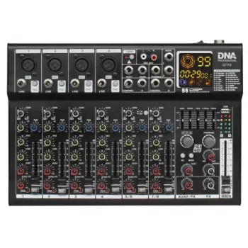 DNA PROFESSIONAL DNA QFX8 Mixer audio analogico 8 canali Bluetooth