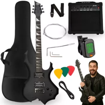 V-TONE EGS 39 MBK Chitarra elettrica 4/4 nero opaco