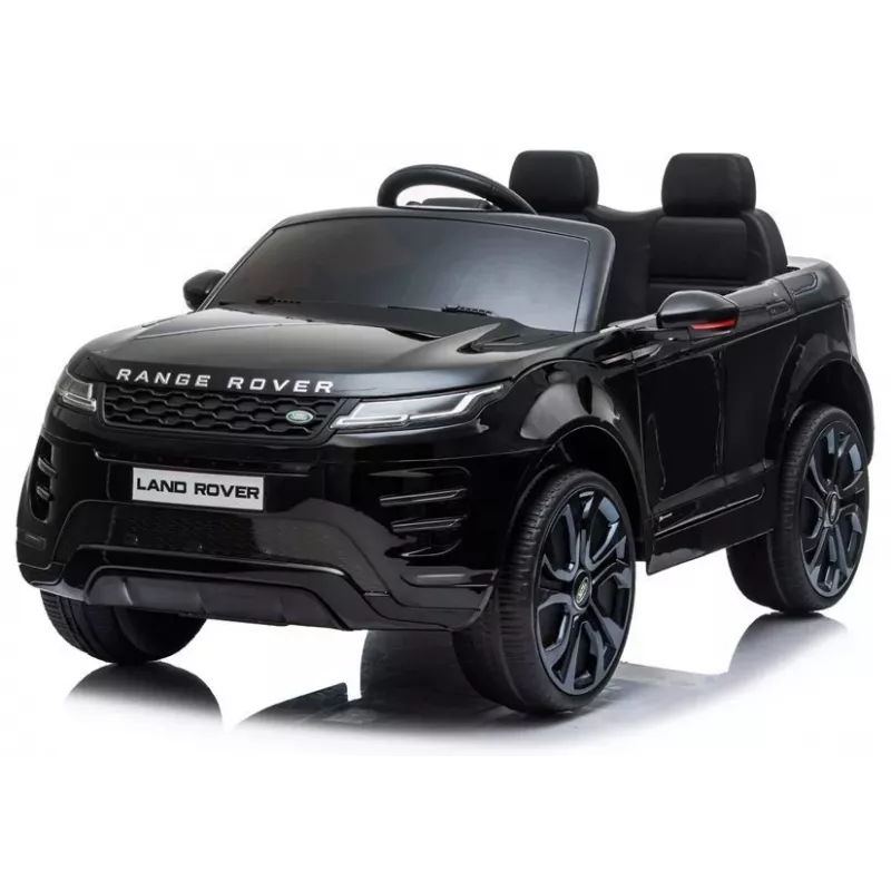 LEAN CARS Range Rover Evoque auto elettrica per bambini nero verniciato