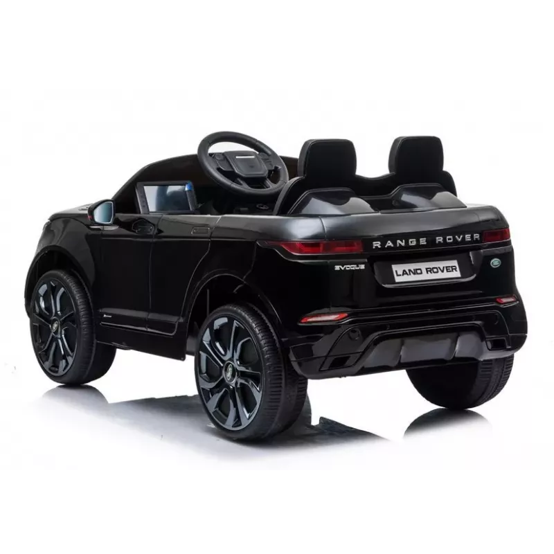 LEAN CARS Range Rover Evoque auto elettrica per bambini nero verniciato