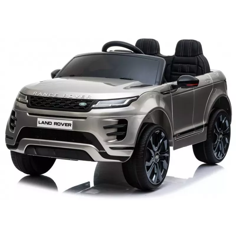 LEAN CARS Range Rover Evoque auto elettrica per bambini argento verniciato