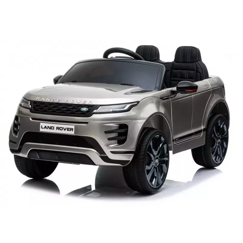LEAN CARS Range Rover Evoque auto elettrica per bambini argento verniciato