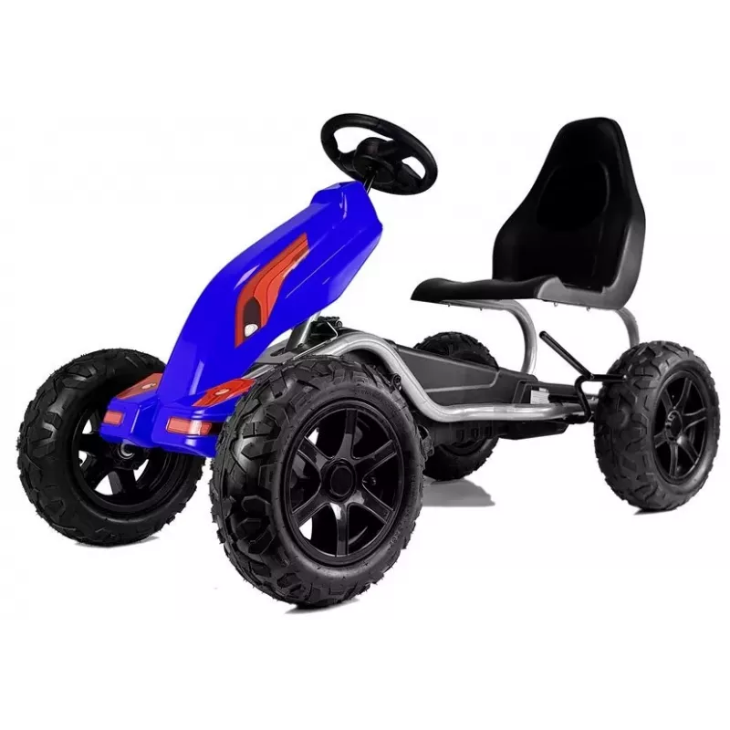 LEAN CARS pedalò go kart B012 ruote gonfiabili blu