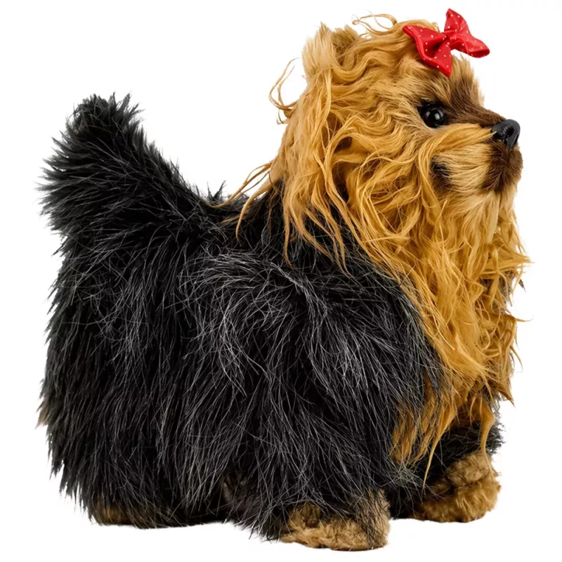 LEAN TOYS cane York interattivo si muove abbaia marrone-nero