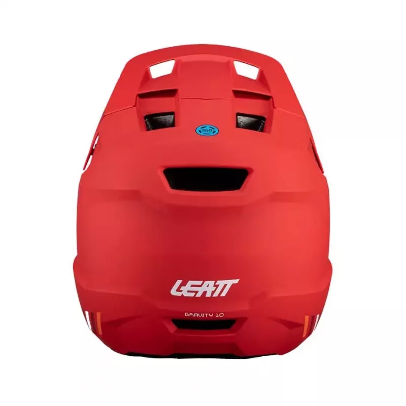 LEATT MTB Gravity 1.0 V24 Casco da Ciclismo Full-Face, Taglia L, Rosso