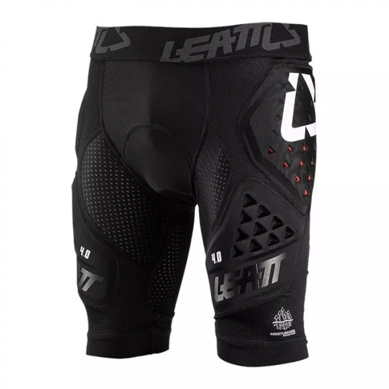 LEATT Impact Shorts 3DF 4.0 Pantaloncini Protettivi, Taglia M, Nero