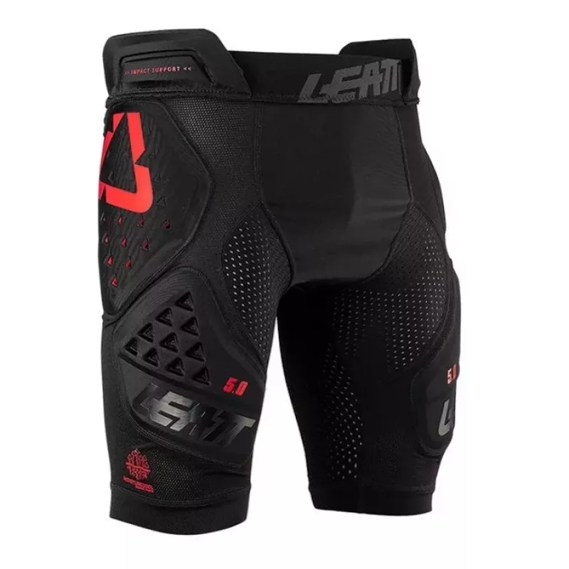 LEATT Impact Shorts 3DF 5.0 Pantaloncini Protettivi, Taglia L, Nero