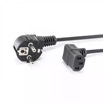 SBOX cavo di alimentazione PC Schuko a IEC C13 2m nero