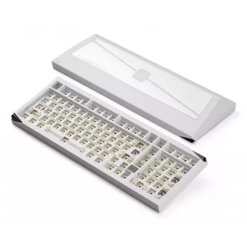 AKKO Tastiera barebone DIY 65% tri-mode RGB hot-swappable bianco