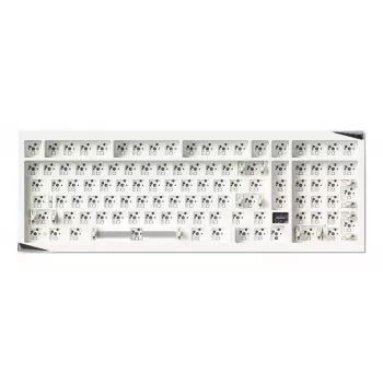 AKKO Tastiera barebone DIY 65% tri-mode RGB hot-swappable bianco