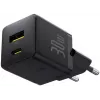 Baseus Palm caricatore USB-C USB-A 30W nero