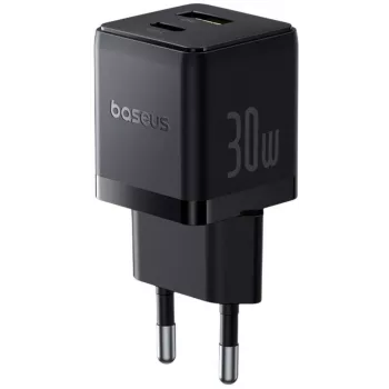 Baseus Palm caricatore USB-C USB-A 30W nero