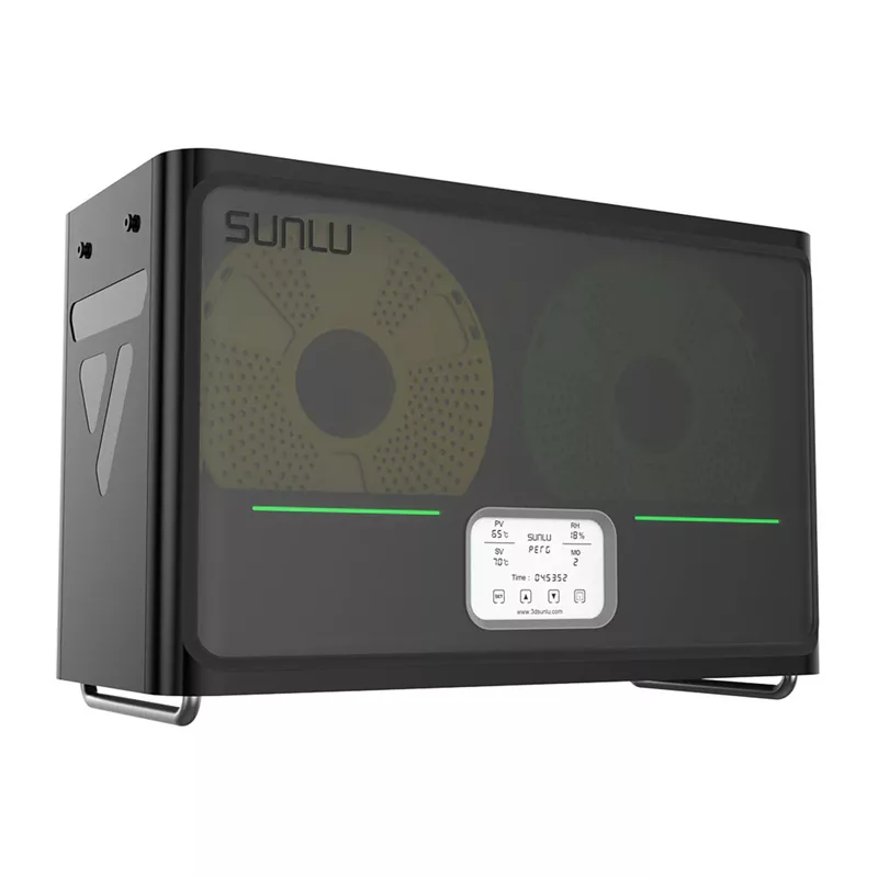 Sunlu S4 Essiccatore filamento 2 bobine riscaldamento PTC 360° 35-70°C touchscreen LCD