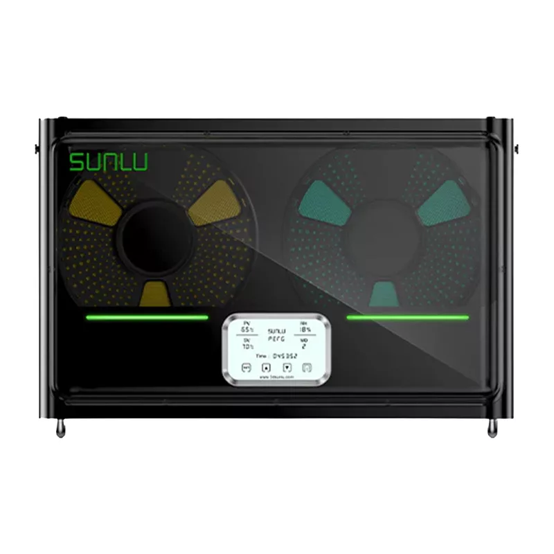 Sunlu S4 Essiccatore filamento 2 bobine riscaldamento PTC 360° 35-70°C touchscreen LCD
