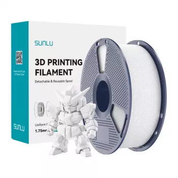 SUNLU PLA+ 2.0 Filamento 1,75 mm bianco 1 kg