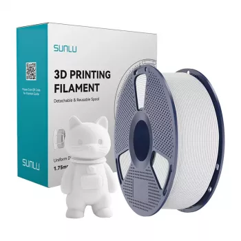 SUNLU PLA Matte Filament (bianco) 1,75 mm 1 kg