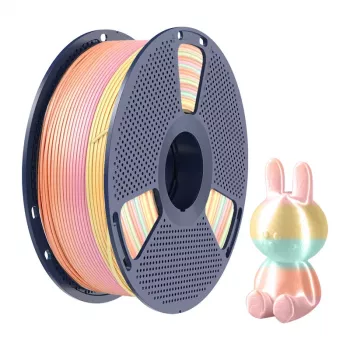 SUNLU PLA+ Silk Filament (Rainbow) 05 1,75 mm 1 kg