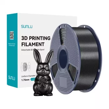 SUNLU PLA+ Silk Filament 1,75 mm nero 1 kg