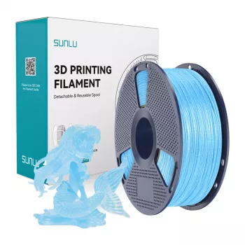SUNLU PLA filamento (Shiny Blue) 1,75 mm 1 kg