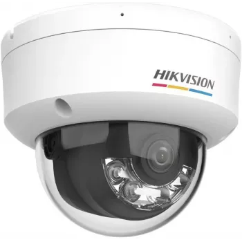 Hikvision DS-2CD1147G3-LIU(2.8mm) Telecamera IP 4MP con microfono integrato, obiettivo a focale fissa 2,8mm, IR e luce bianca, IP67, IK10
