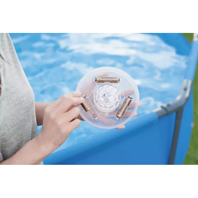 Bestway Luce LED galleggiante per piscina a batteria 58419