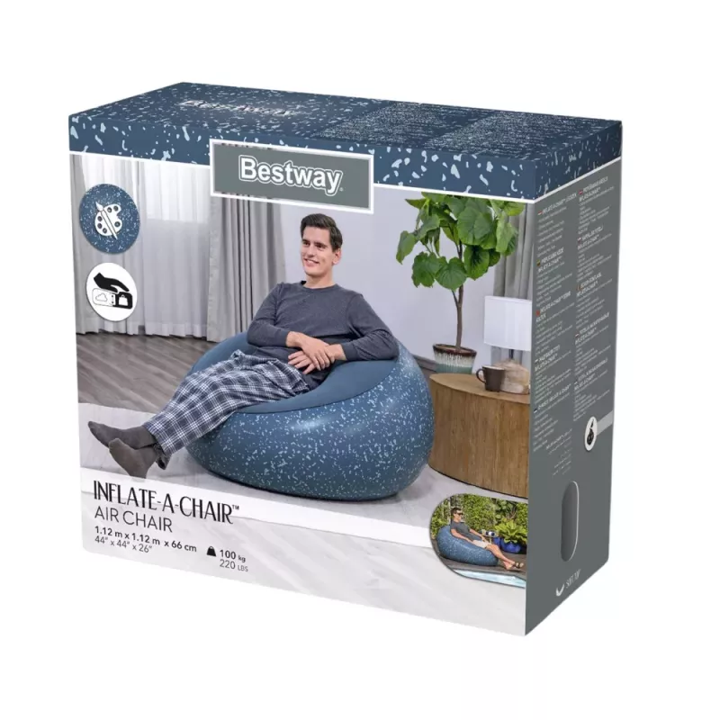 Bestway Sedia gonfiabile blu Inflate A Chair 75154