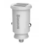 Baseus Rain caricabatterie da auto Mini 2x USB 3.1A bianco (CCALL-ML02)