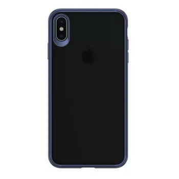 USAMS Apple iPhone XS Max Custodia rigida Mant blu