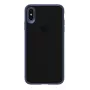 USAMS Apple iPhone XS Max Custodia rigida Mant blu