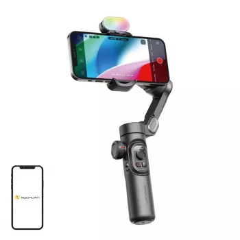 AOCHUAN XE Gimbal con illuminazione RGB (nero)
