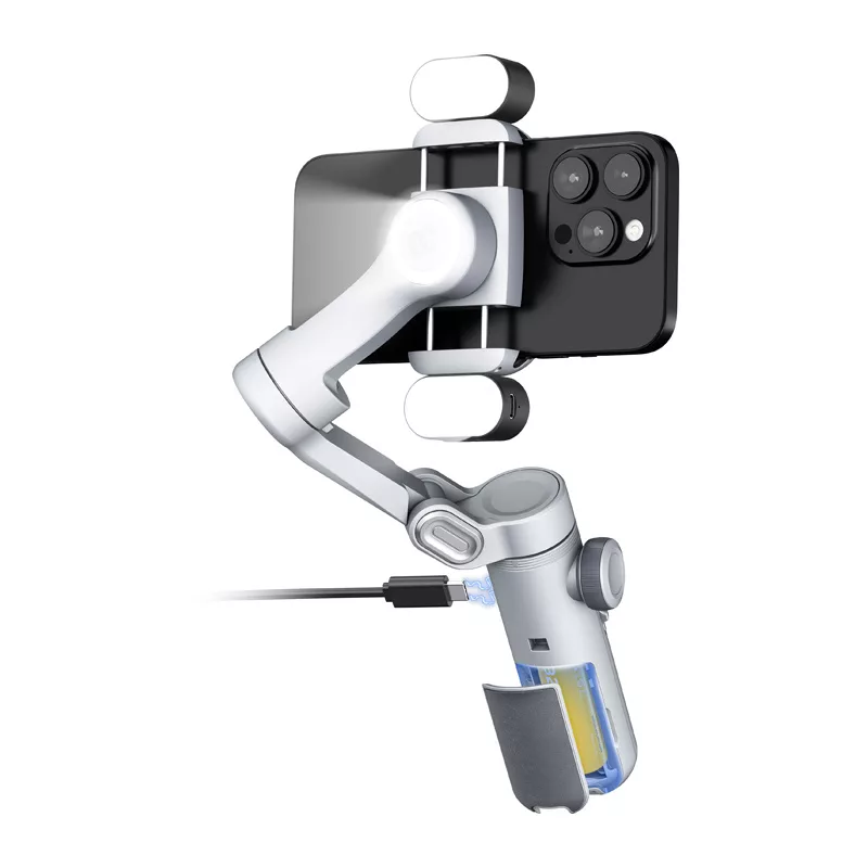 AOCHUAN X Pro Gimbal con illuminazione RGB (grigio)