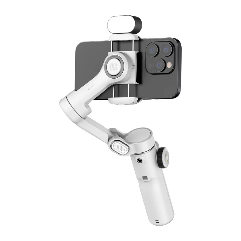 AOCHUAN X2 Gimbal con illuminazione RGB (bianco)