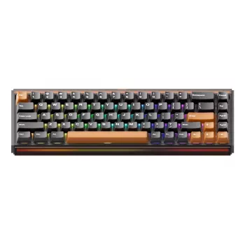 AKKO RAY68-HE Brown Tastiera Meccanica da Gaming 68 Tasti Tri-Mode Wireless